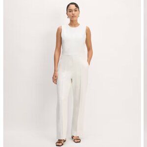 NWT Everlane White Jumpsuit Medium